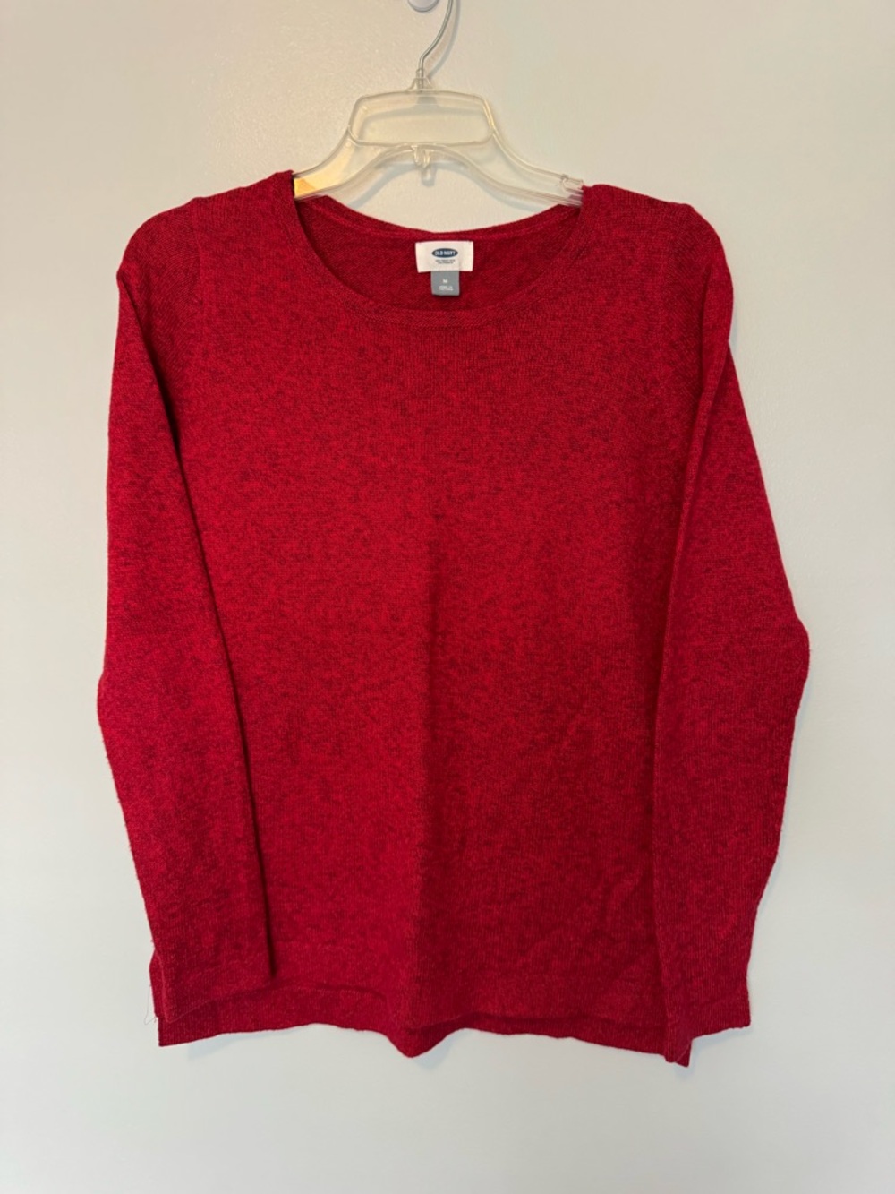 Old Navy Men's Bright Red Crewneck Sweater